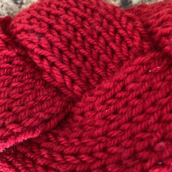 Vibrant Red Knit Headband - Picture 5 of 5